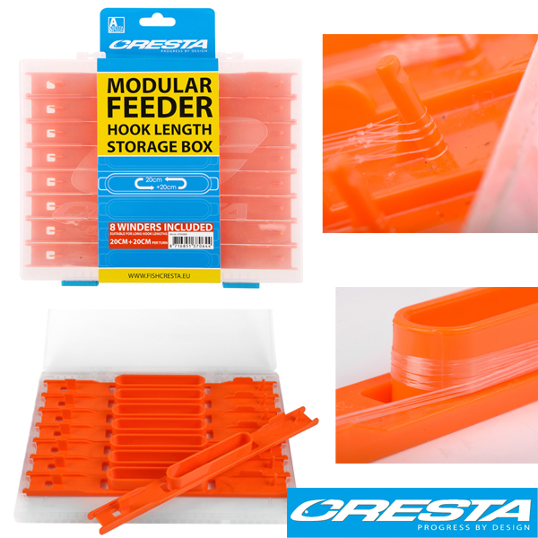 Cresta Feeder Hooklength Storage Box 20cm