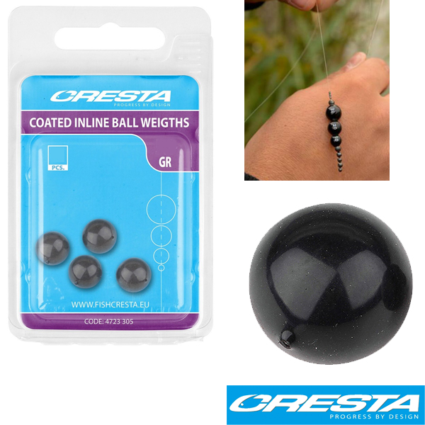 Cresta Coated Inline Ball Weight Gr. 4