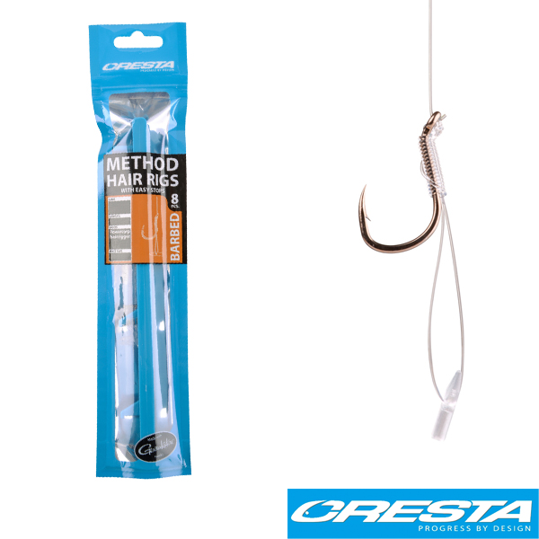 Cresta Method Hair Rig mit Stopper #16 0,20mm