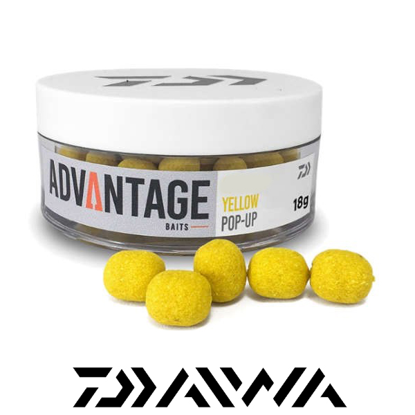 Daiwa Advantage Pop Up 8/10mm #Gelb (Sweetcorn)