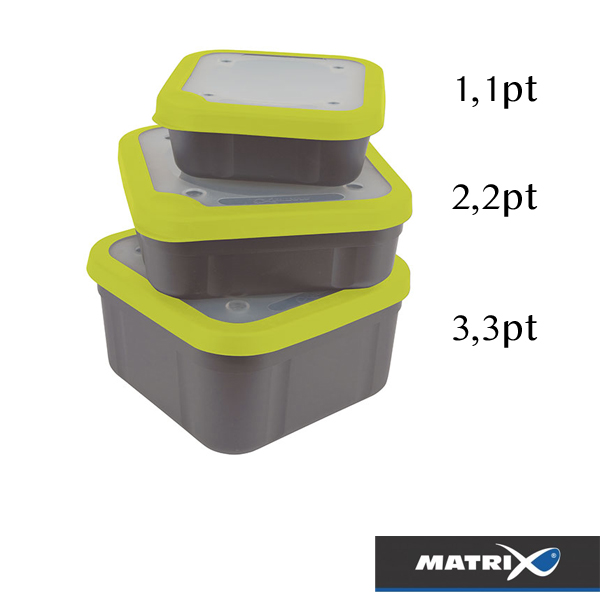 Matrix Solid Bait Boxes 1,1 pt Grey/Lime