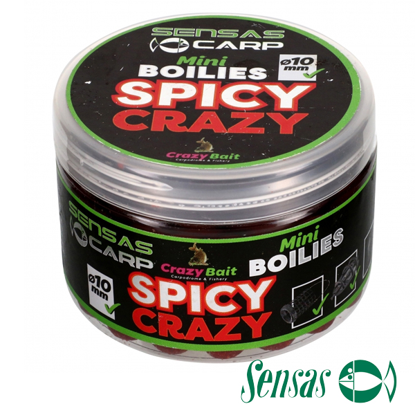 Sensas Carp Mini Boilies 80g 10mm #Spicy Crazy
