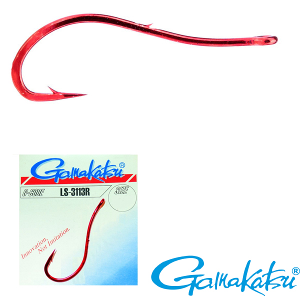 Gamakatsu LS-3113R Hooks Red #1/0