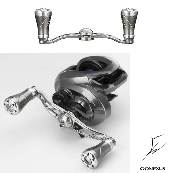 Gomexus Aluminium Crank Power Handle 100mm #Titan/Silver