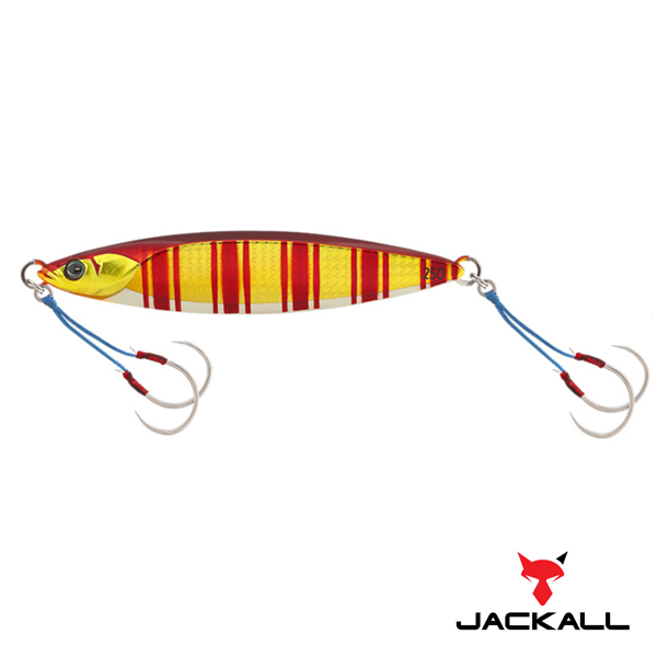 Jackall Bambluz Jig Slow 100g #Glow Belly Red Gold Stripe