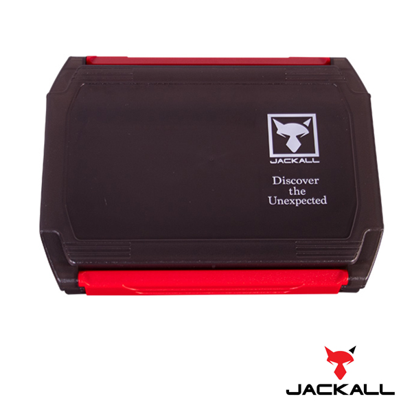 Jackall Double Open Tackle Box S-Clear Black 1500D