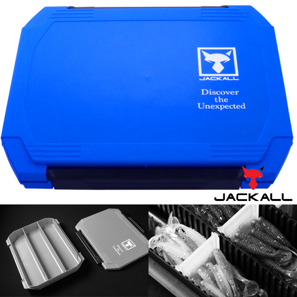 Jackall Double Open Tackle Box M-Blue 2300D