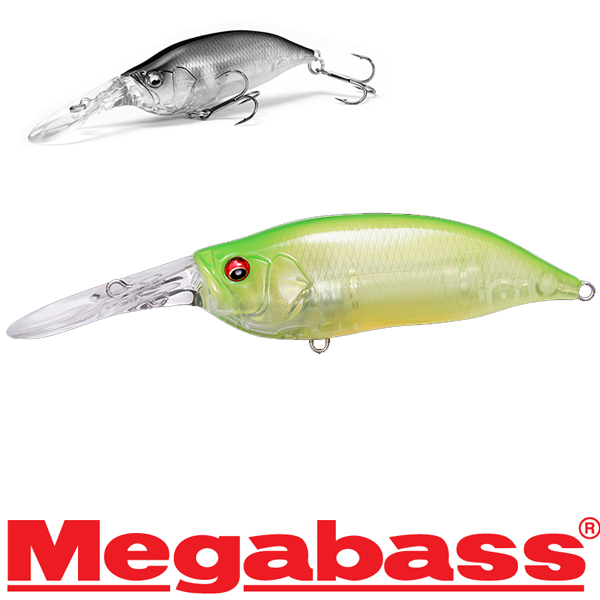 Megabass IXI Shad Type 3 #Clear Lime Chart