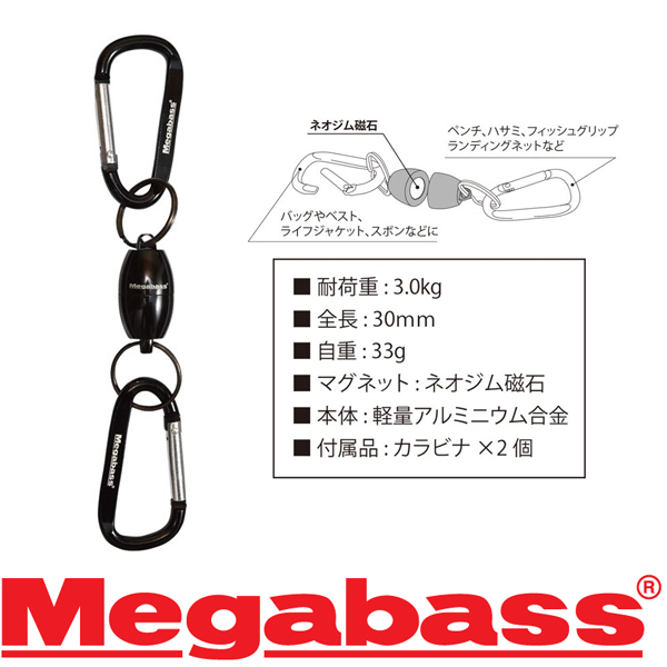 Megabass Magnet Holder Black