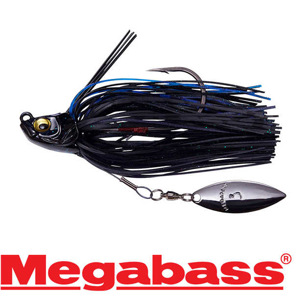 Megabass Uoze Swimmer 5/0 3/4oz #Black/Blue
