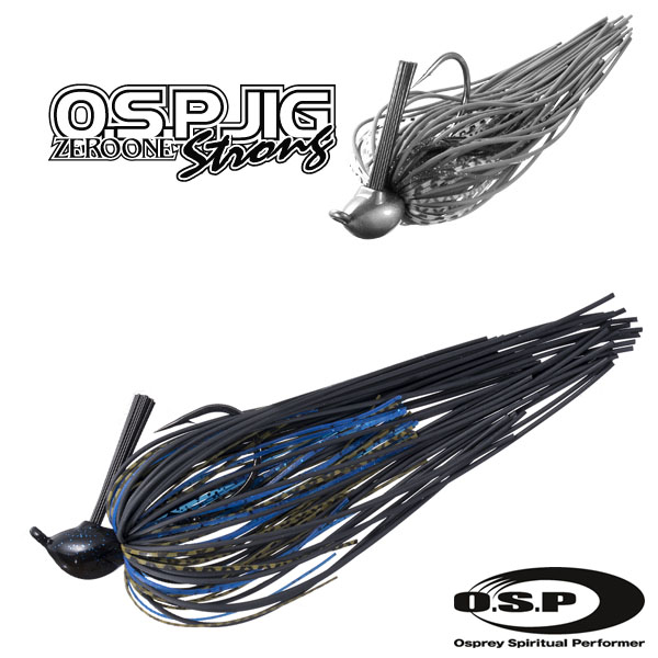 OSP Zero One Jig Strong 14g #GS17 Green Pumpkin Blue Black