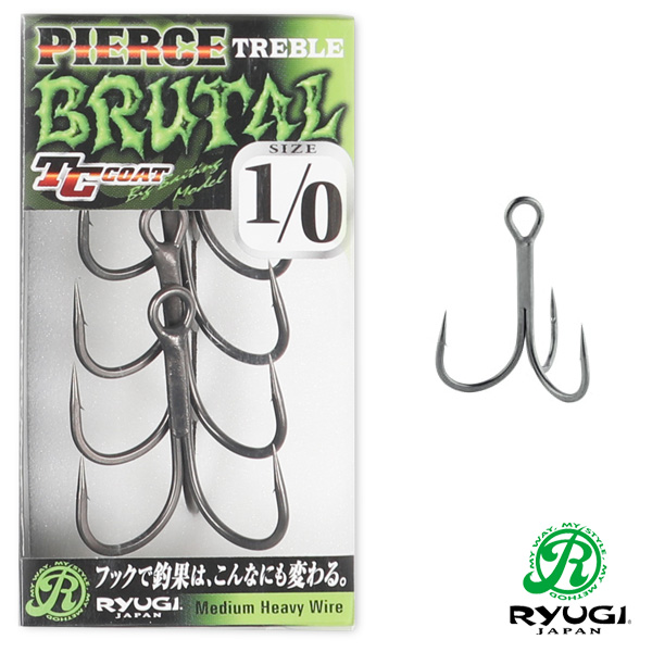 Ryugi HPB074 Pierce Brutal Treble Hook #1/0