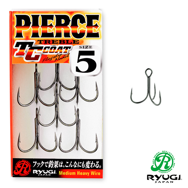 Ryugi HPT044 Pierce Medium Heavy Treble Hook #1