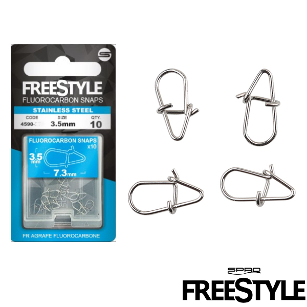 Freestyle Stainless Steel Fluorocarbon Snaps 3,5mm