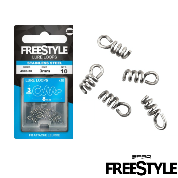 Freestyle Stainless Steel Lure Loops 3mm