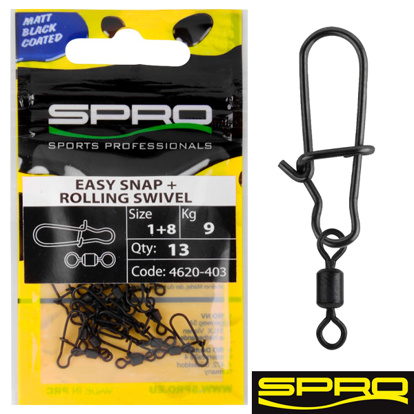 SPRO Easy Snap Rolling Swivel #3+5