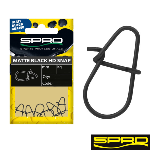 SPRO Matte Black HD Snap #9.5 35kg