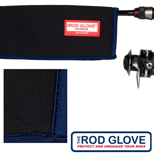 VRX Rod Glove Pro Series Spinning Neoprene Standard Blue