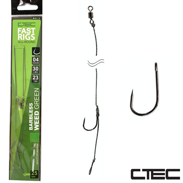 C-TEC Fast Rigs Allround Barbless #Weedy #6