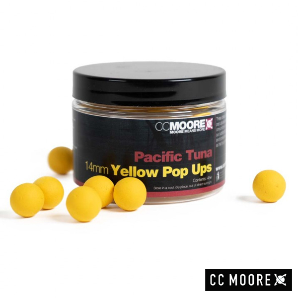 CC Moore Pacific Tuna Yellow Pop Ups 14mm