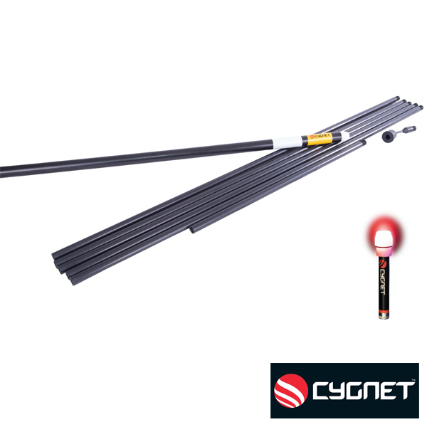 Cygnet Marker Pole Kit 6,5m inc Spot Marker Red