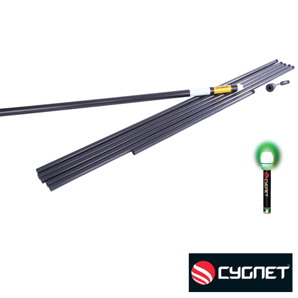 Cygnet Marker Pole Kit 6,5m inc Spot Marker Green
