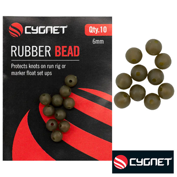 Cygnet Rubber Bead 6mm
