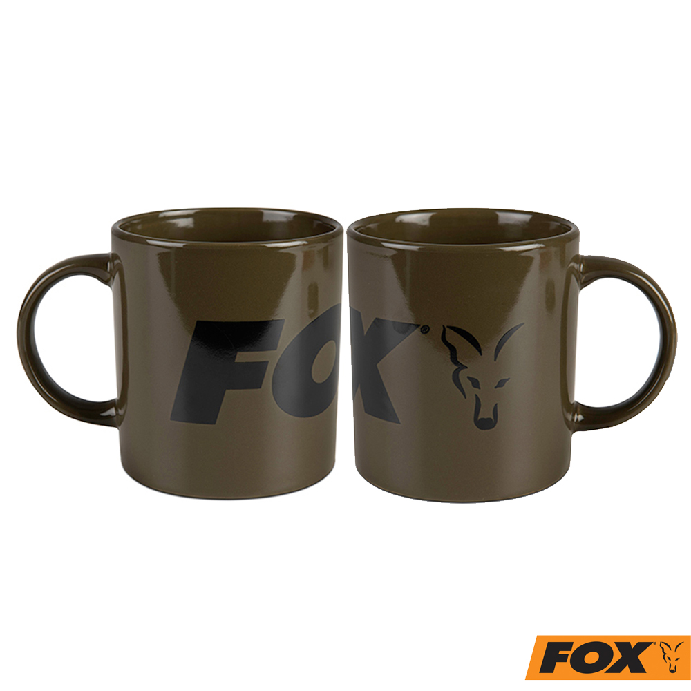 Fox Ceramik Mug #Green/Black