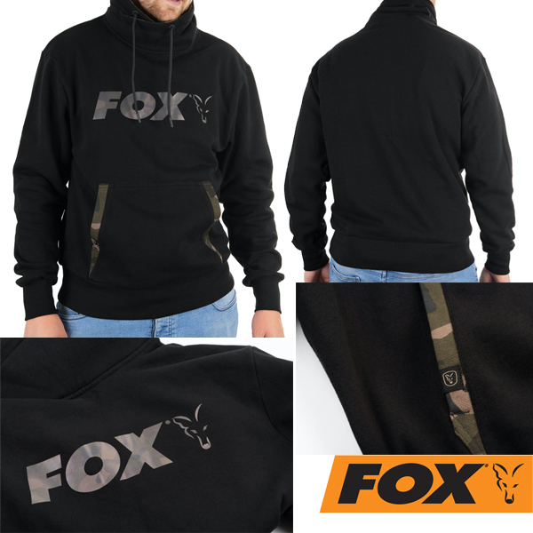 Fox Black/Camo High Neck Hoody #XXL