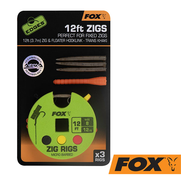 Fox Edges Zig Ready Rig 12ft #8 12lb