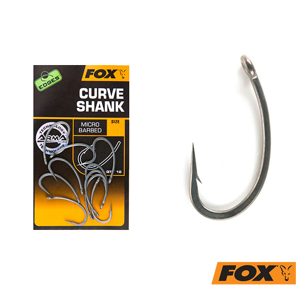 Fox Edges Arma Point Curve Shank Hooks Barbless Haken Karpfenhaken Hook 