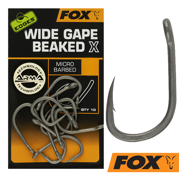 Fox Edges Wide Gape Rig Brown 20 lbs Gr 6 BL 
