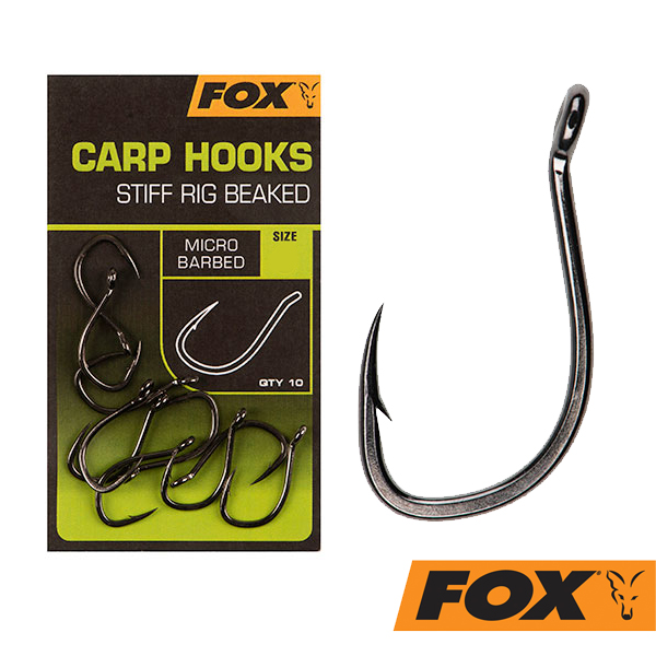 Fox Edges Carp Hook Stiff Rig Beaked 4