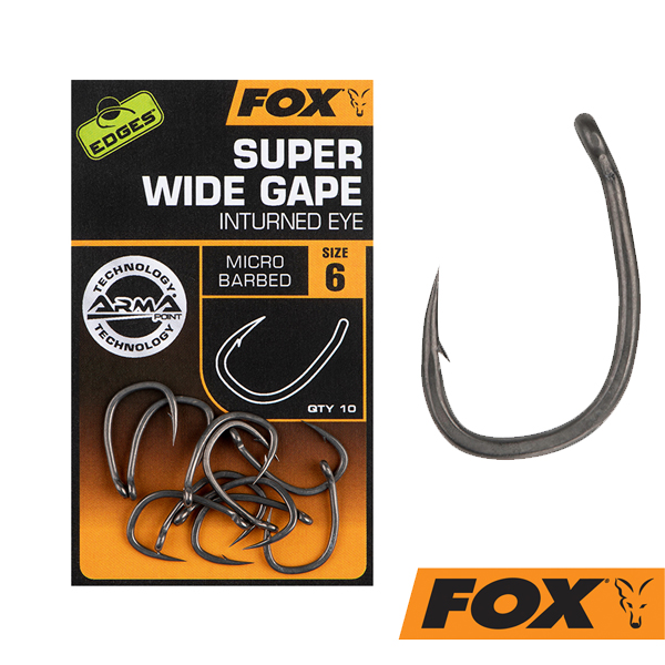 Fox Edges Carp Hook Super Wide Gape 4