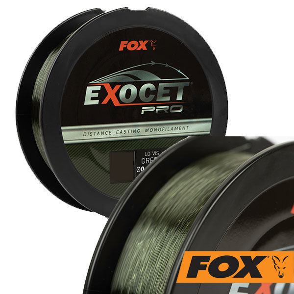 Fox Exocet Pro LV Green 4,55kg 0,261mm 1000m