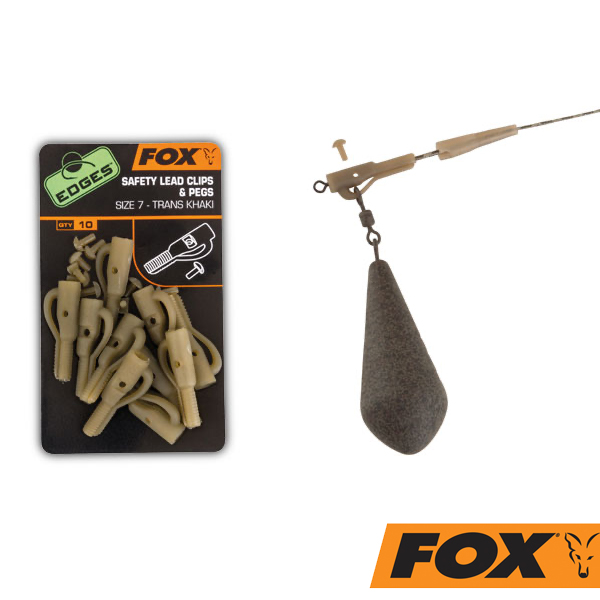 trans khaki x 10 Fox Fox Edges Withy Curve Adaptor Hook Size 10-7 