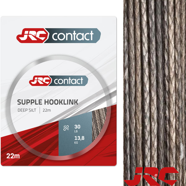 JRC Contact Supple Hooklink #Deep Silt 25lb 22m