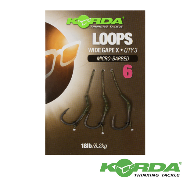 Korda Loop Rigs #4 Wide Gape X