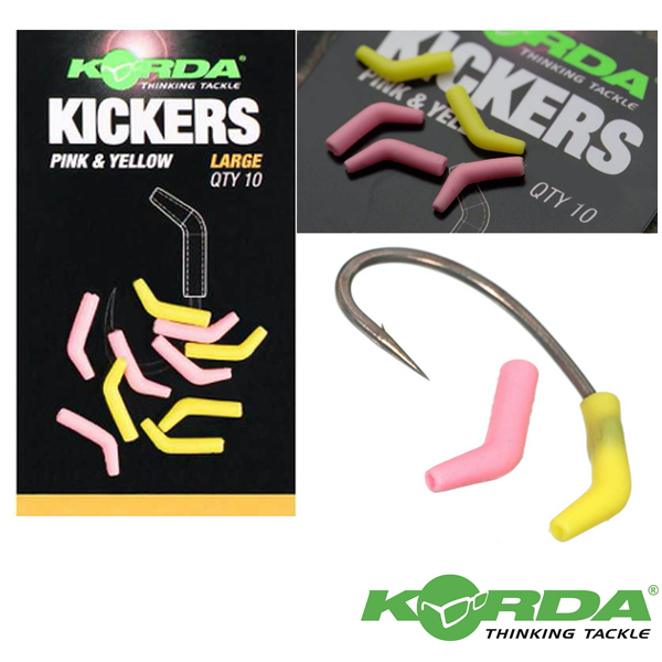 Korda Kickers Pink & Yellow Hakenadapter Karpfenrig Karpfenmontage Kleinteile 