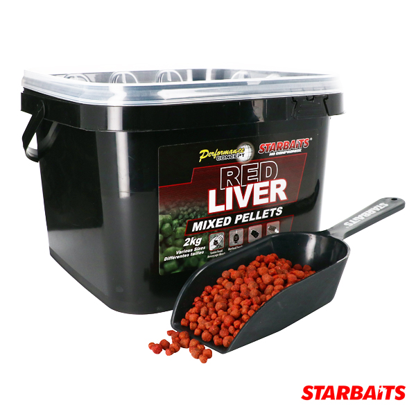 Starbaits Performance Concept Red Liver Pellets Mixed 2kg