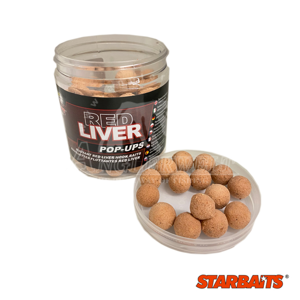 Starbaits P.C. Boilie Red Liver Pop Up 14mm 80g