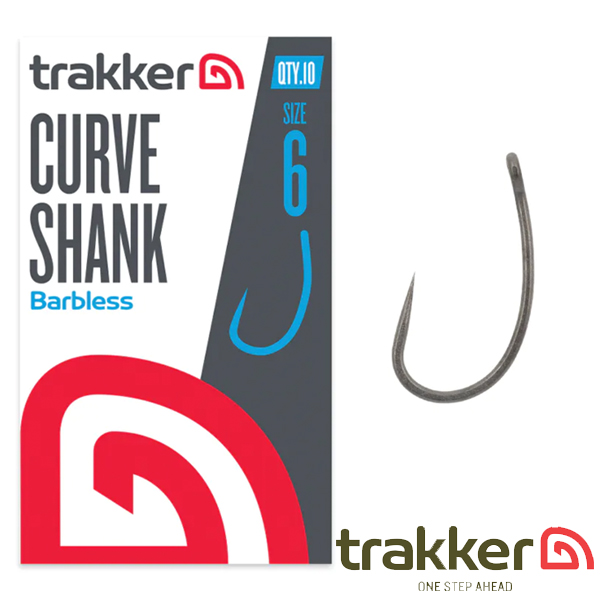 Trakker Curve Shank Hooks Size 2 (Barbless)