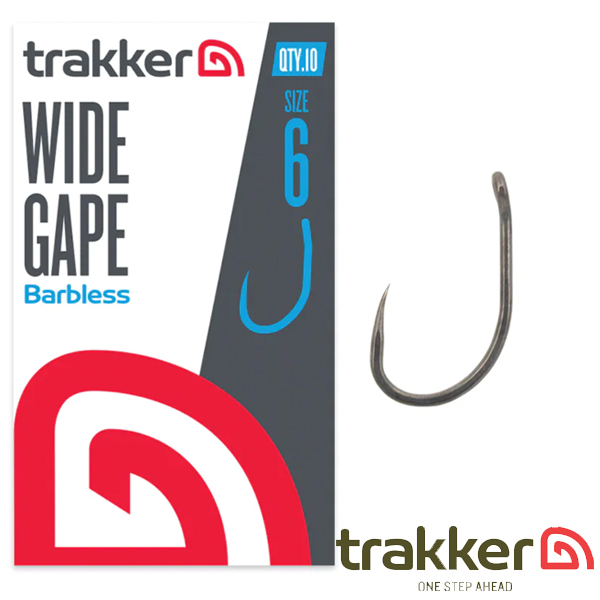 Trakker Wide Gape Hooks Size 2 (Barbless)