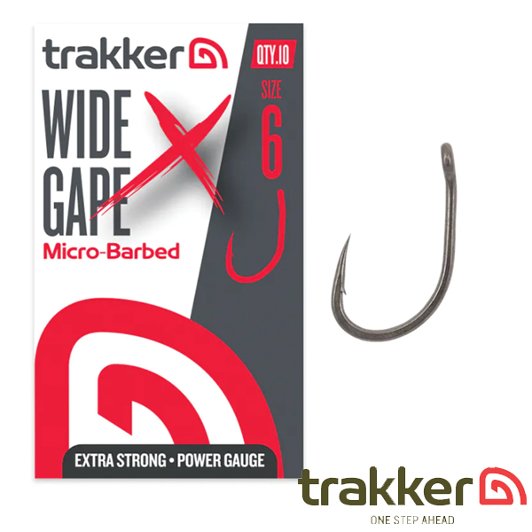 Trakker Wide Gape XS Hooks Size 2 (Micro Barbed)