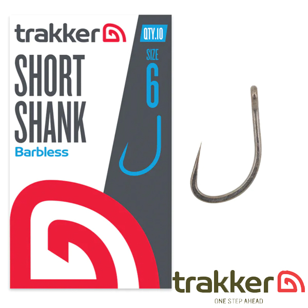 Trakker Short Shank Hooks Size 2 (Barbless)
