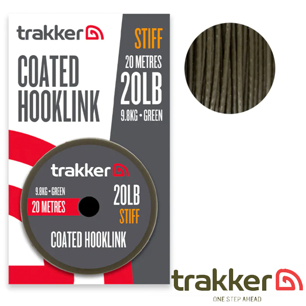 Trakker Stiff Coated Hooklink (20lb)(9.8kg)(20m)